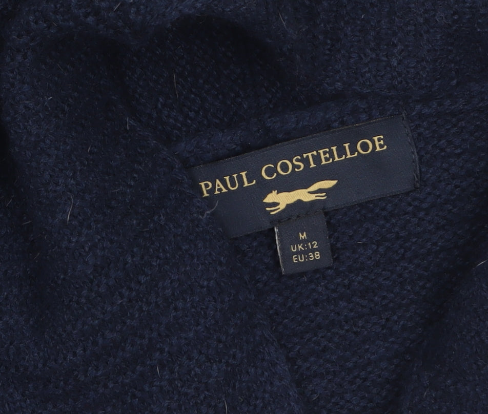 Womens UK Size 12 Paul Costelloe Blue Cardigan Jumper