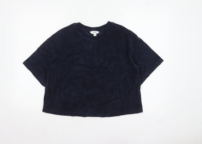 Womens UK Size 10 Marks and Spencer Blue Basic T-Shirt