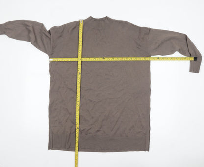 Uniqlo Women’s Brown Mock Neck Long Sleeve Tunic Jumper Size S