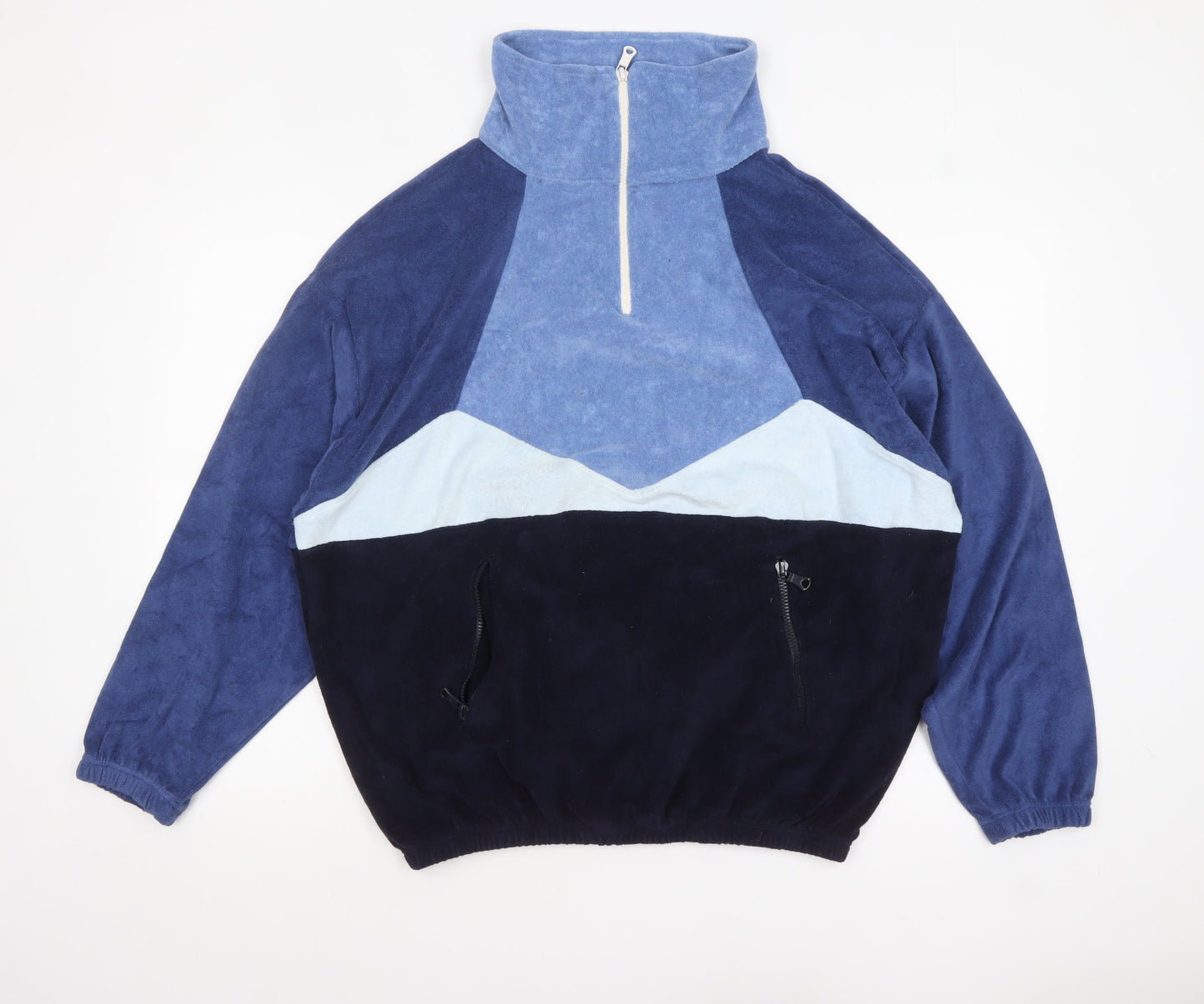 Mens UK Size M Howlin' Blue 1/2 Zip Sweatshirt