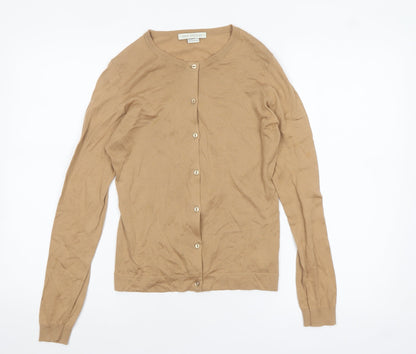 Womens UK Size S John Smedley Beige Cardigan Jumper