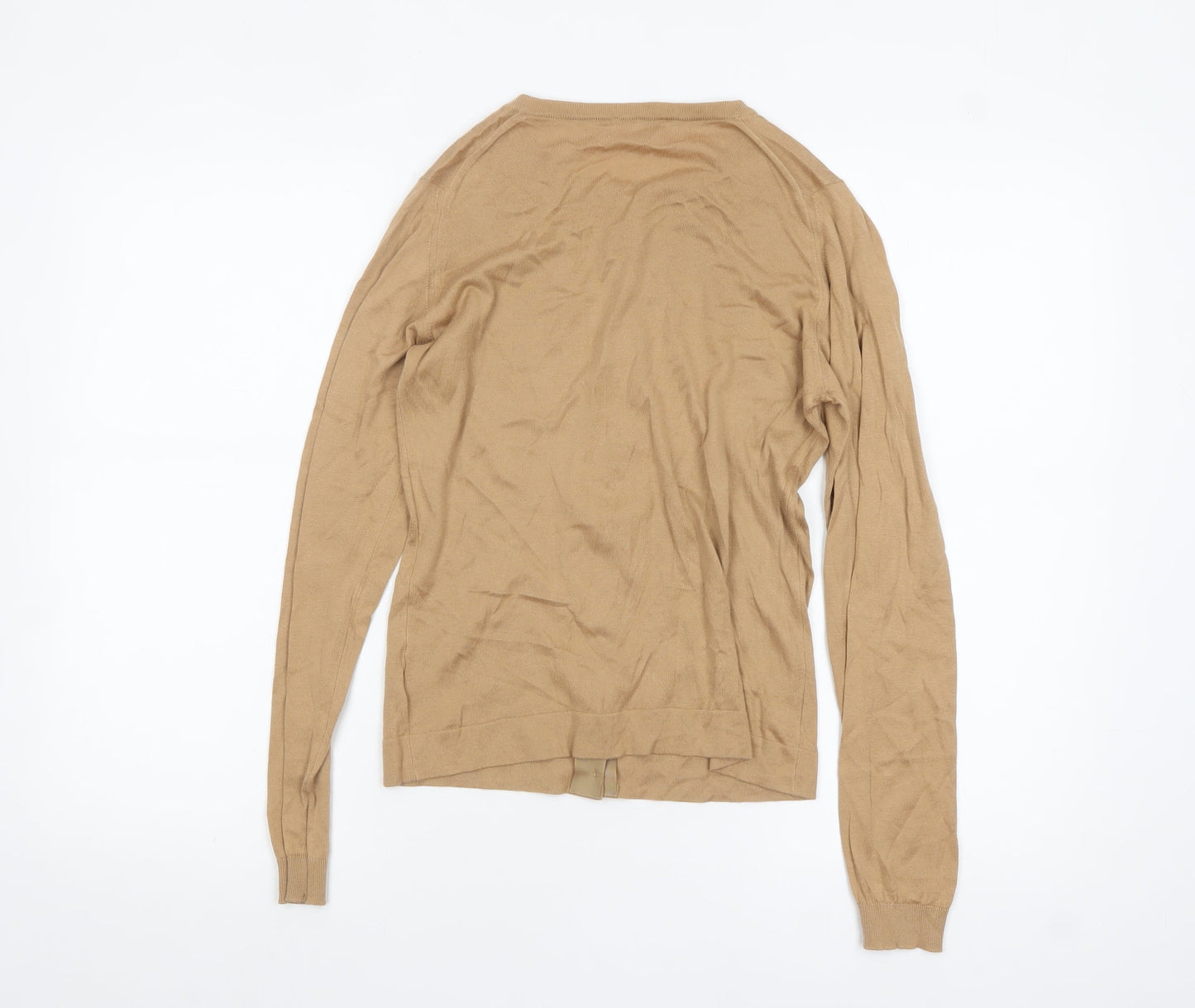 Womens UK Size S John Smedley Beige Cardigan Jumper