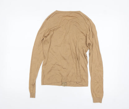 Womens UK Size S John Smedley Beige Cardigan Jumper