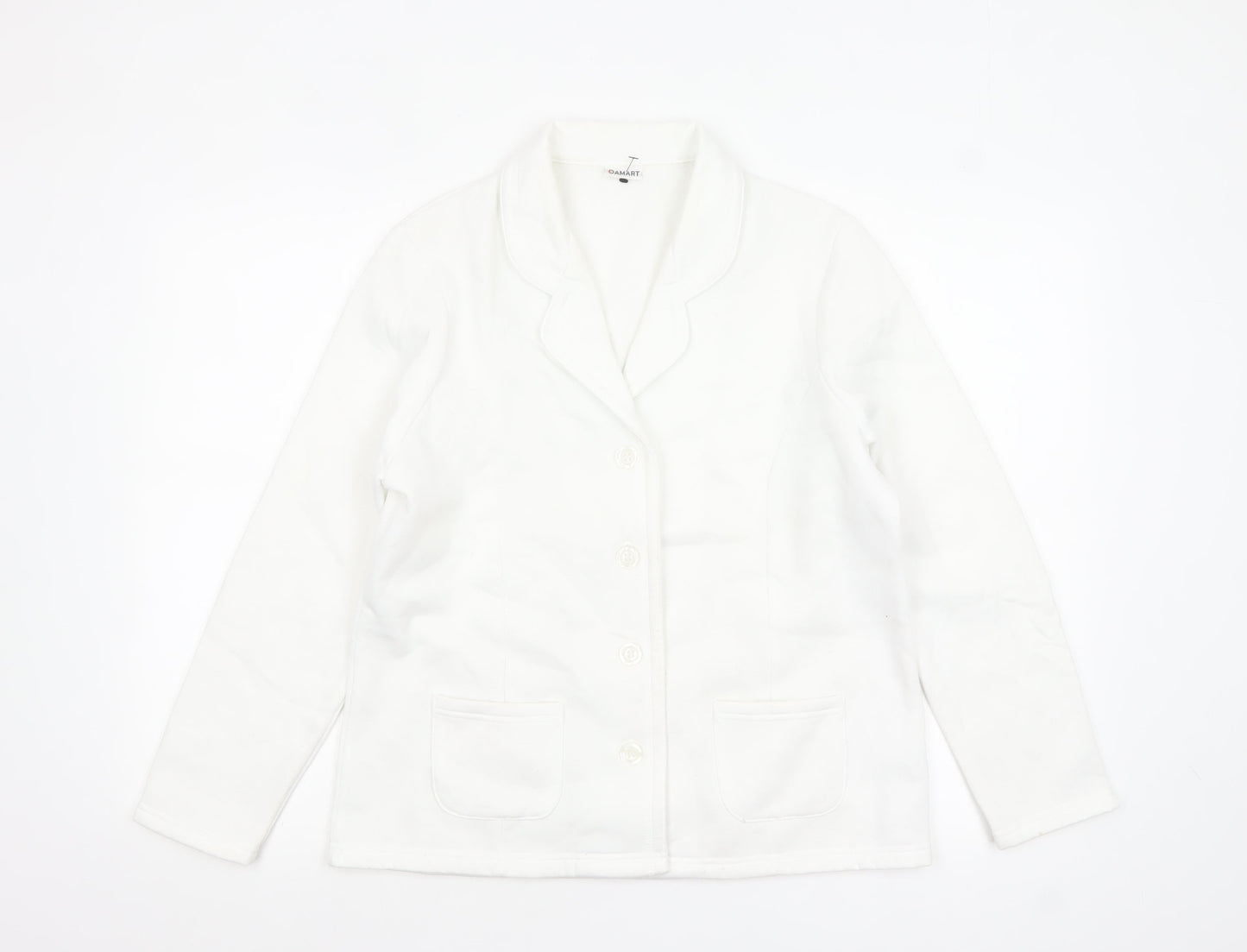 Womens UK Size 14/16 Damart Regular White Blazer