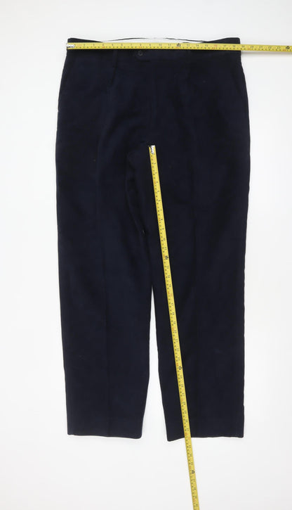Mens UK Size 38R Joseph Turner Regular Fit Chino Blue Trousers