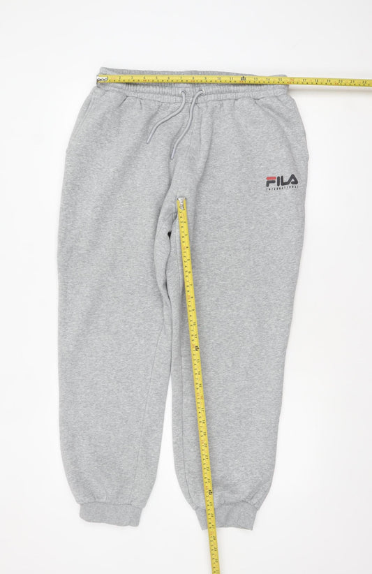 Mens UK Size XL FILA Regular Fit Sweatpants Grey Trousers