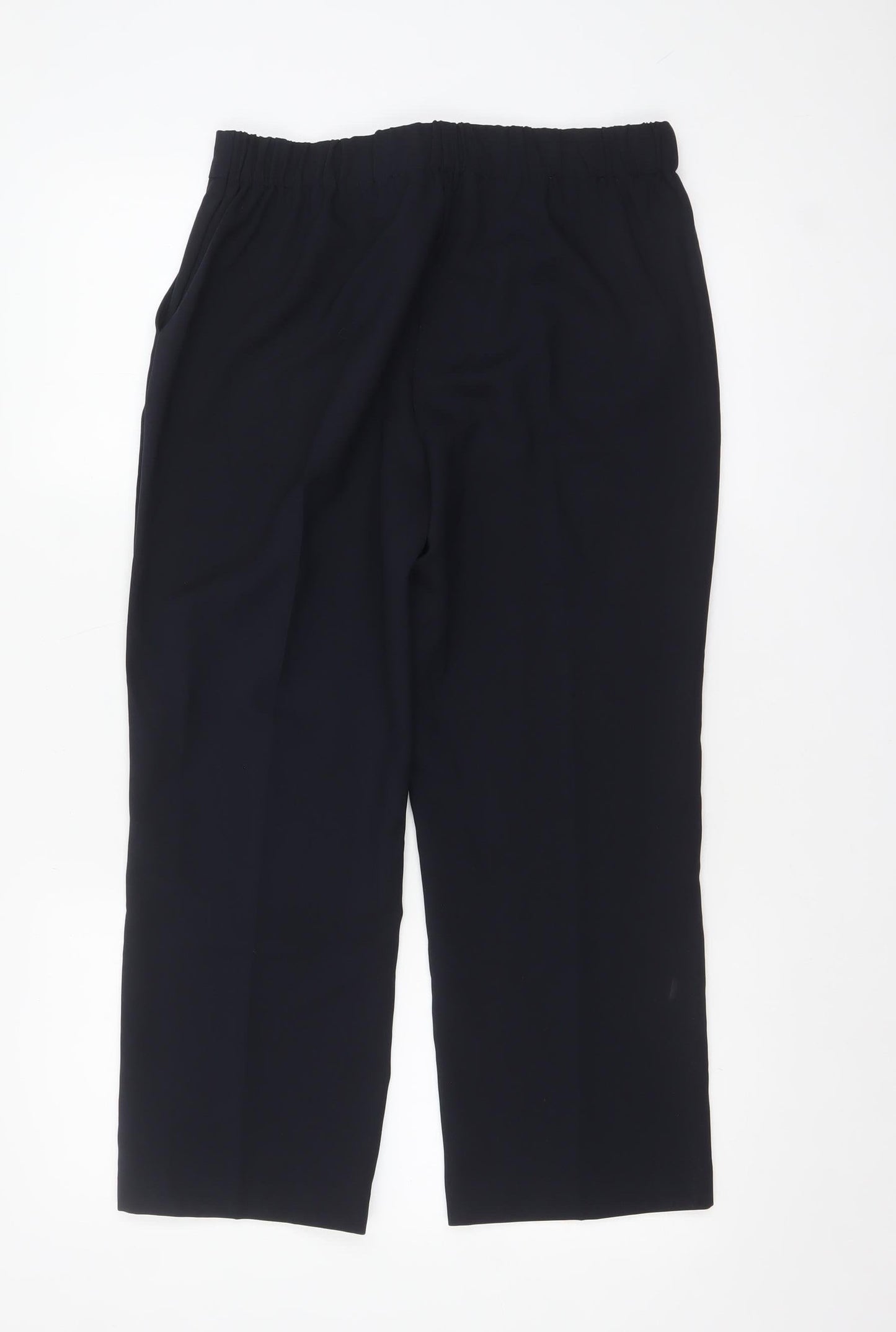 Womens UK Size 12 Bonmarché Regular Fit Casual Workwear Business Black Trousers