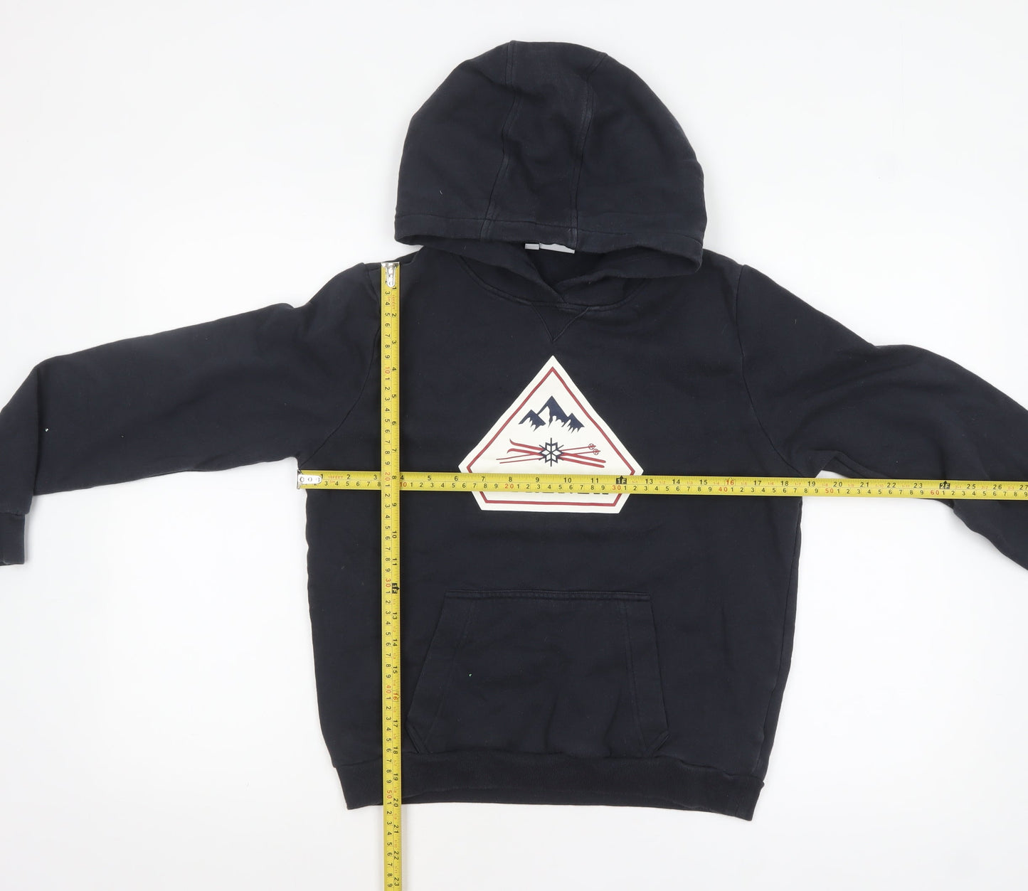 Boys UK Size 14 Years Pyrenex Black Pullover Hoodie