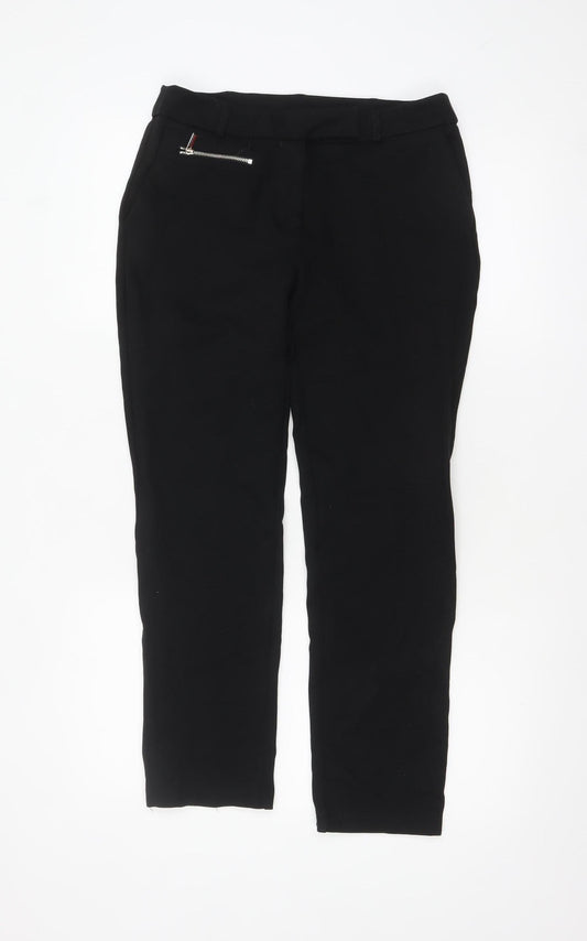 Nutmeg Women's Black Slim Fit Stretch Trousers Size 10