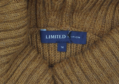 Womens UK Size 14 Marks and Spencer Brown Pullover Jumper