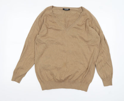 Mens UK Size L Kallspin Beige Pullover Jumper