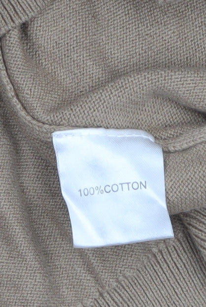 Mens UK Size L Kallspin Beige Pullover Jumper