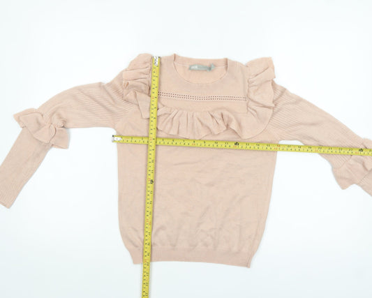 Womens UK Size 4 ASOS Beige Pullover Jumper