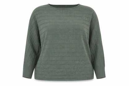 Cyrus Women Green 18 Plus Pullover Knit Jumper
