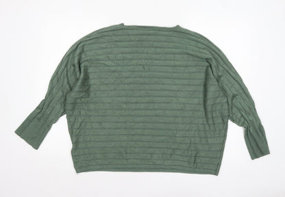 Cyrus Women Green 18 Plus Pullover Knit Jumper