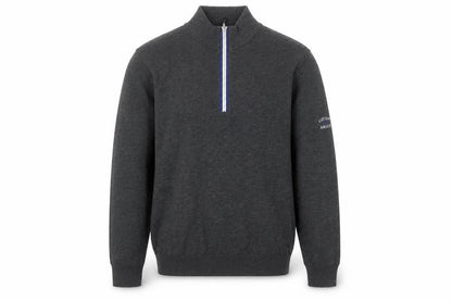 Mens UK Size L Cutter & Buck Grey 1/2 Zip Jumper
