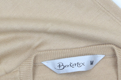 Berkertex Men’s Beige Cashmillon V-Neck Sleeveless Vest Jumper M