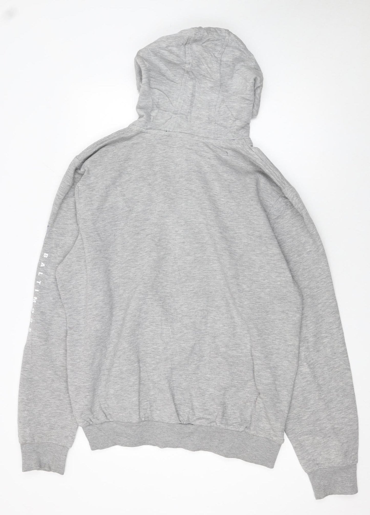 Mens UK Size XL New Era Grey Full Zip Hoodie
