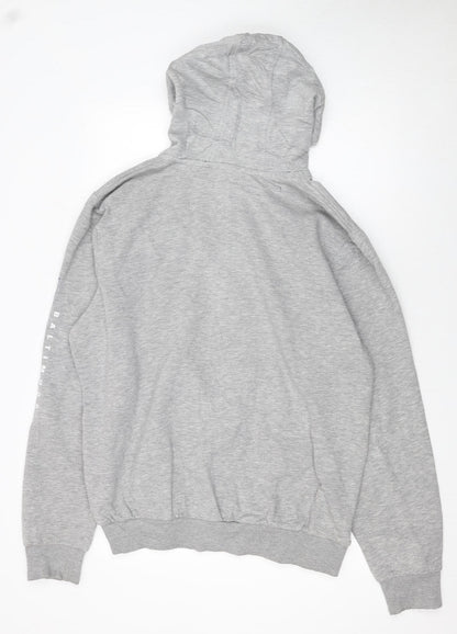 Mens UK Size XL New Era Grey Full Zip Hoodie