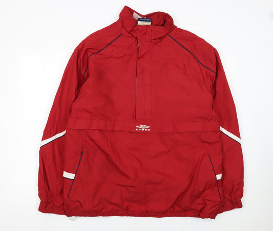 Mens UK Size L Umbro Red FootballRunning & JoggingHikingGym & Training Jacket