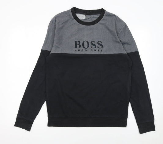 Mens UK Size M HUGO BOSS Multicoloured Pullover Sweatshirt