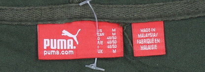Mens UK Size M PUMA Green Full Zip Hoodie