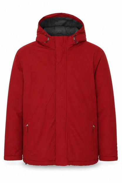 Mens UK Size XL Lands' End Red Full Zip Hoodie