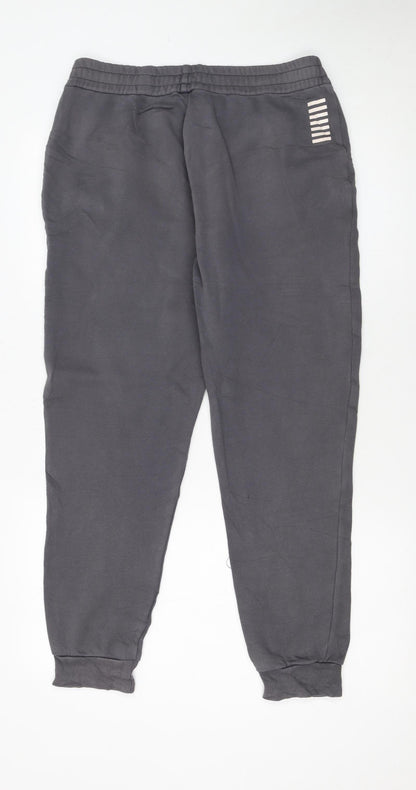 Emporio Armani EA7 Men's Grey Jogger Trousers M Regular Fit