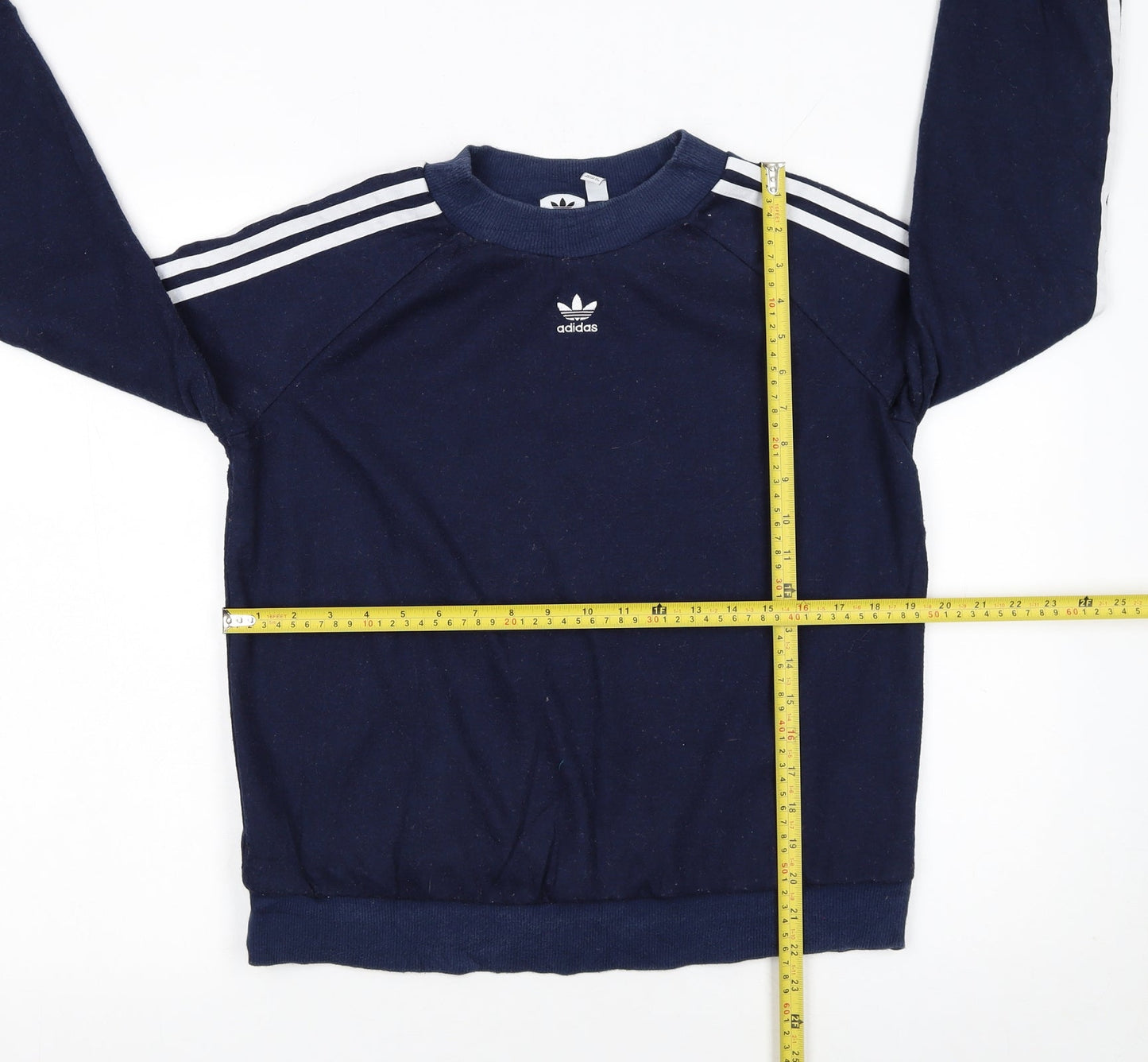 Womens UK Size 12 adidas Blue Pullover Sweatshirt