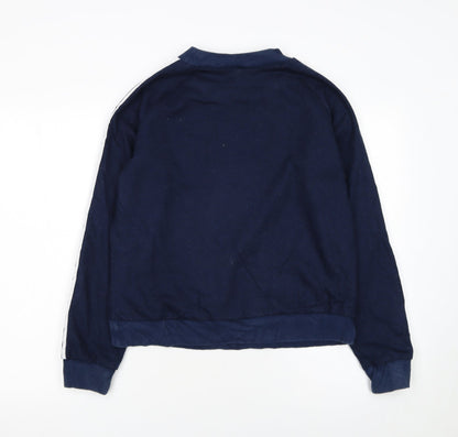 Womens UK Size 12 adidas Blue Pullover Sweatshirt