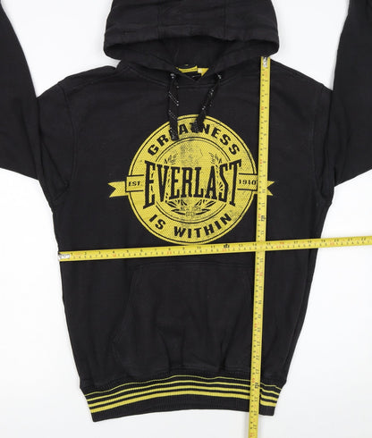Mens UK Size S Everlast Black Pullover Hoodie