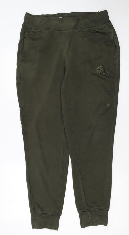 Champion Men's Green Jogger Sweatpants M Regular Fit