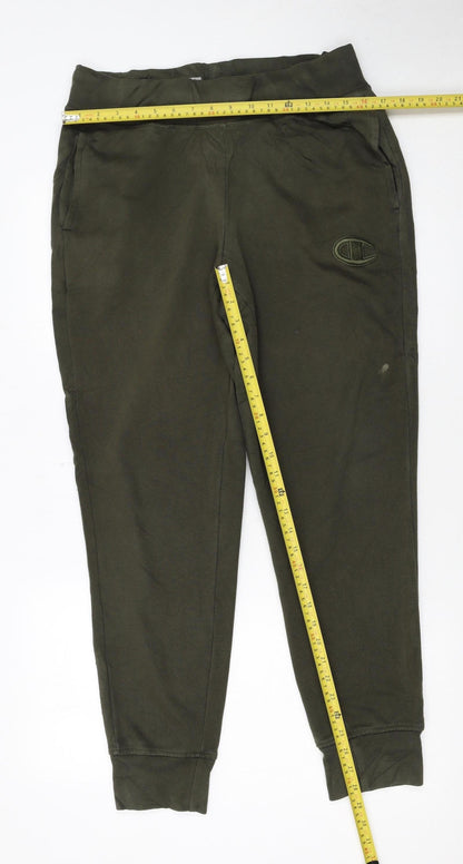 Champion Men's Green Jogger Sweatpants M Regular Fit