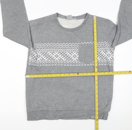 Mens UK Size M Carhartt Grey Pullover Sweatshirt