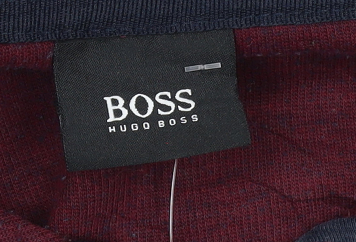 Mens UK Size 2XL HUGO BOSS Red Henley Sweatshirt