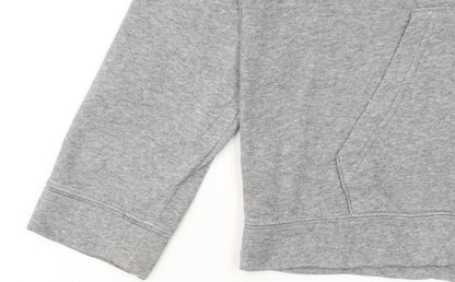 Nike Boys Grey Full Zip Hoodie XL 158-170cm Cotton Blend Casual