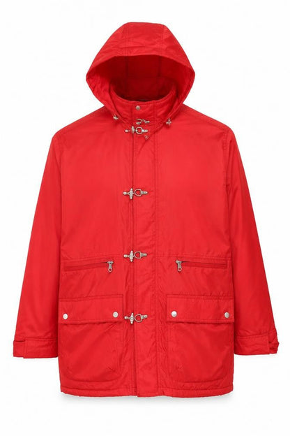 Mens UK Size L Berner Red Parka Coat