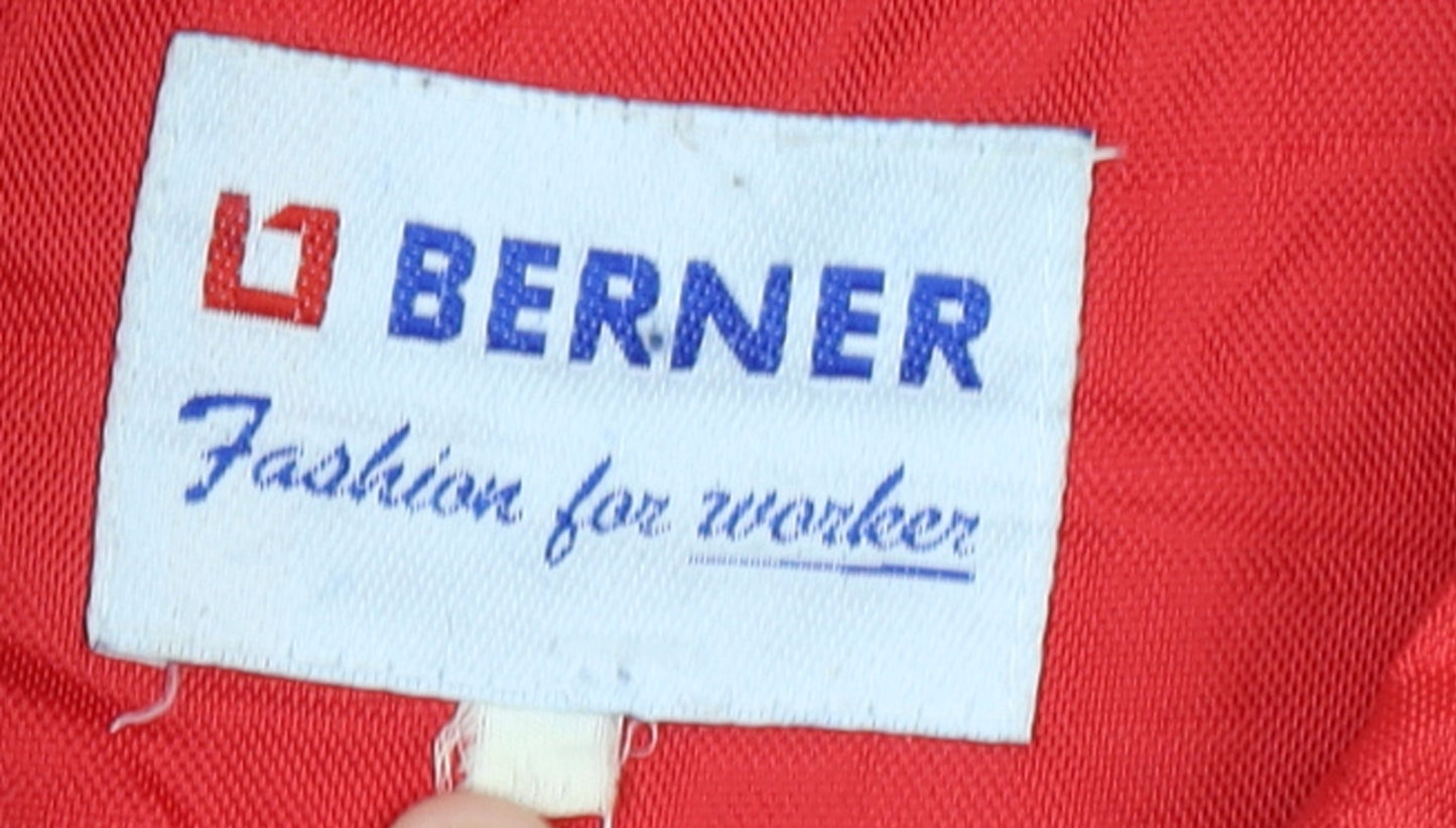 Mens UK Size L Berner Red Parka Coat