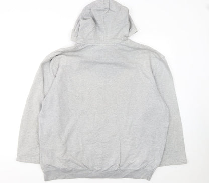 Womens UK Size 2XL Nike Grey Full Zip Hoodie