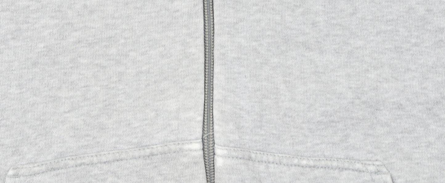 Womens UK Size 2XL Nike Grey Full Zip Hoodie