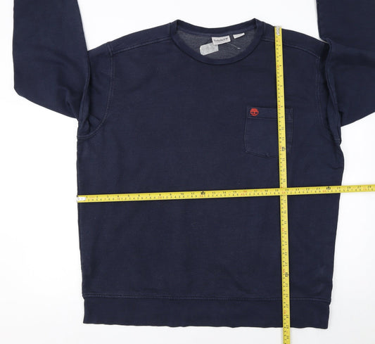 Mens UK Size 2XL Timberland Blue Pullover Sweatshirt