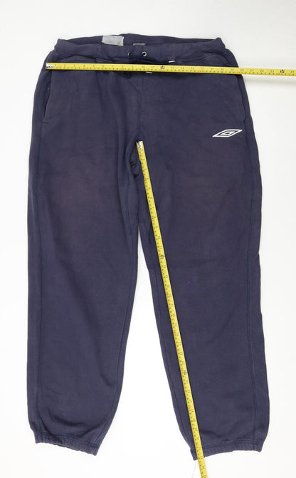 Mens UK Size XL Umbro Regular Fit Sweatpants Blue Trousers