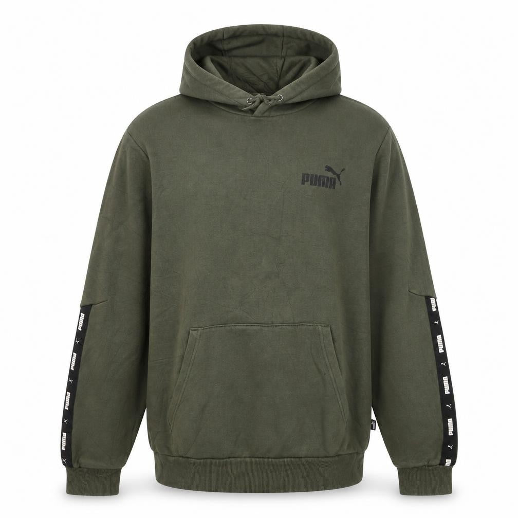 Mens UK Size S PUMA Green Pullover Hoodie