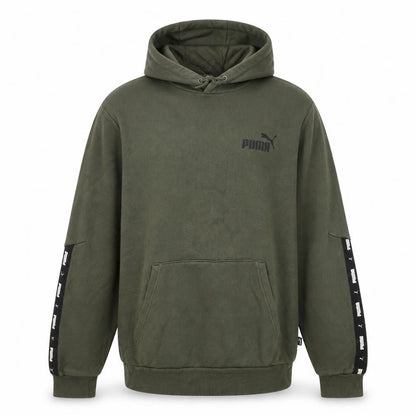 Mens UK Size S PUMA Green Pullover Hoodie
