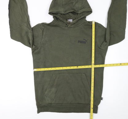 Mens UK Size S PUMA Green Pullover Hoodie