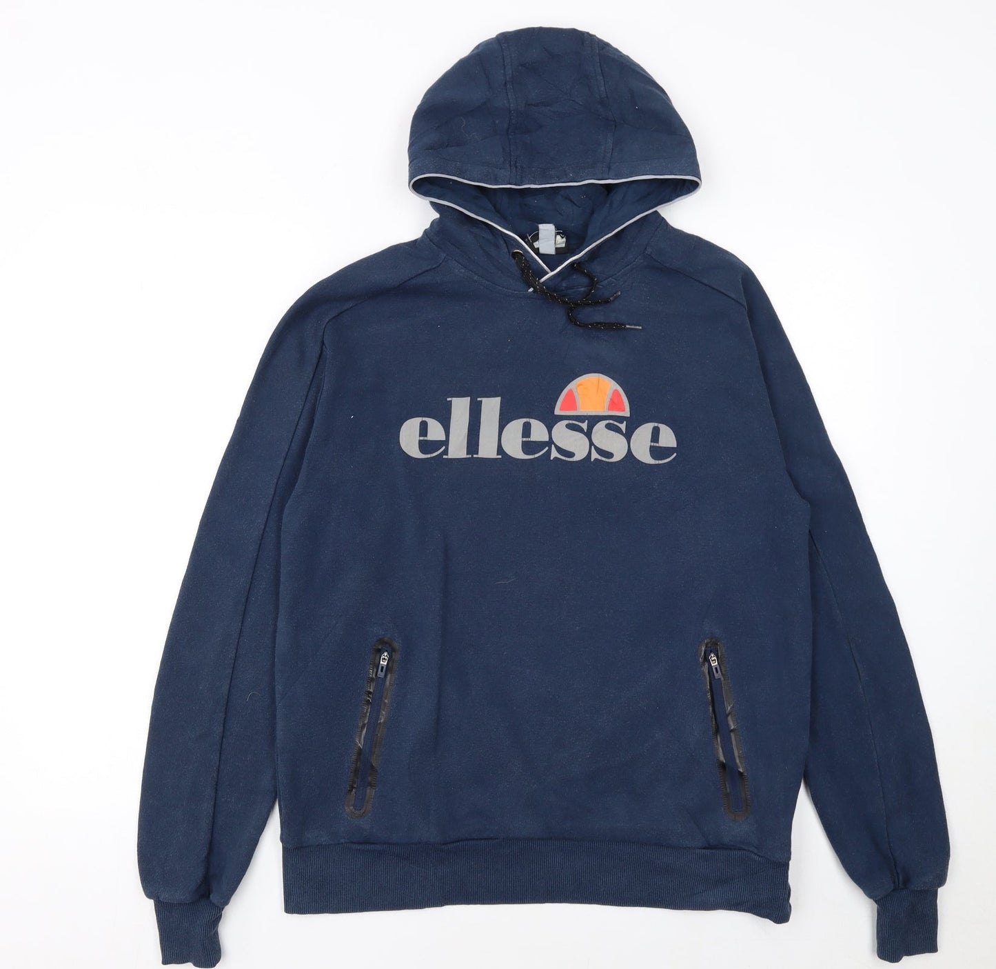 Mens UK Size M ellesse Blue Pullover Hoodie