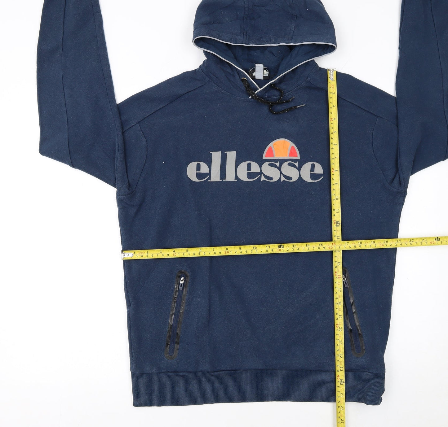 Mens UK Size M ellesse Blue Pullover Hoodie