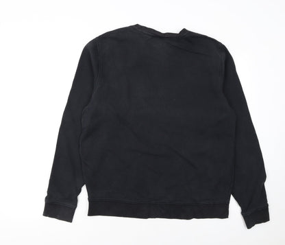 Mens UK Size L Lacoste Black Pullover Sweatshirt