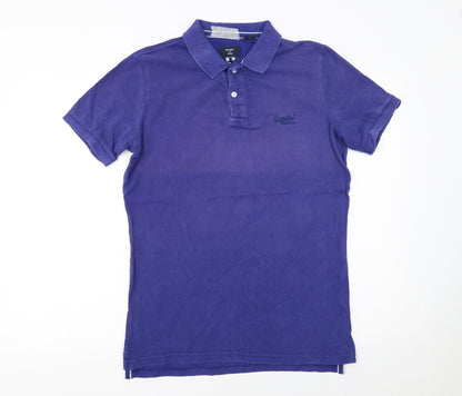 Mens UK Size S Superdry Cotton Polo Shirt