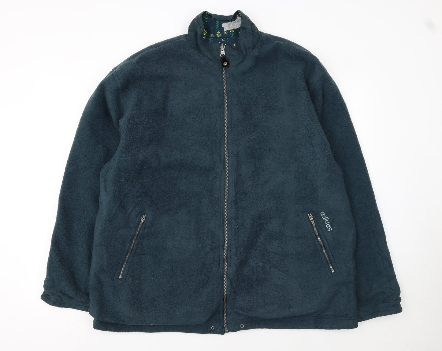 Womens UK Size 10 adidas Blue Basic Jacket